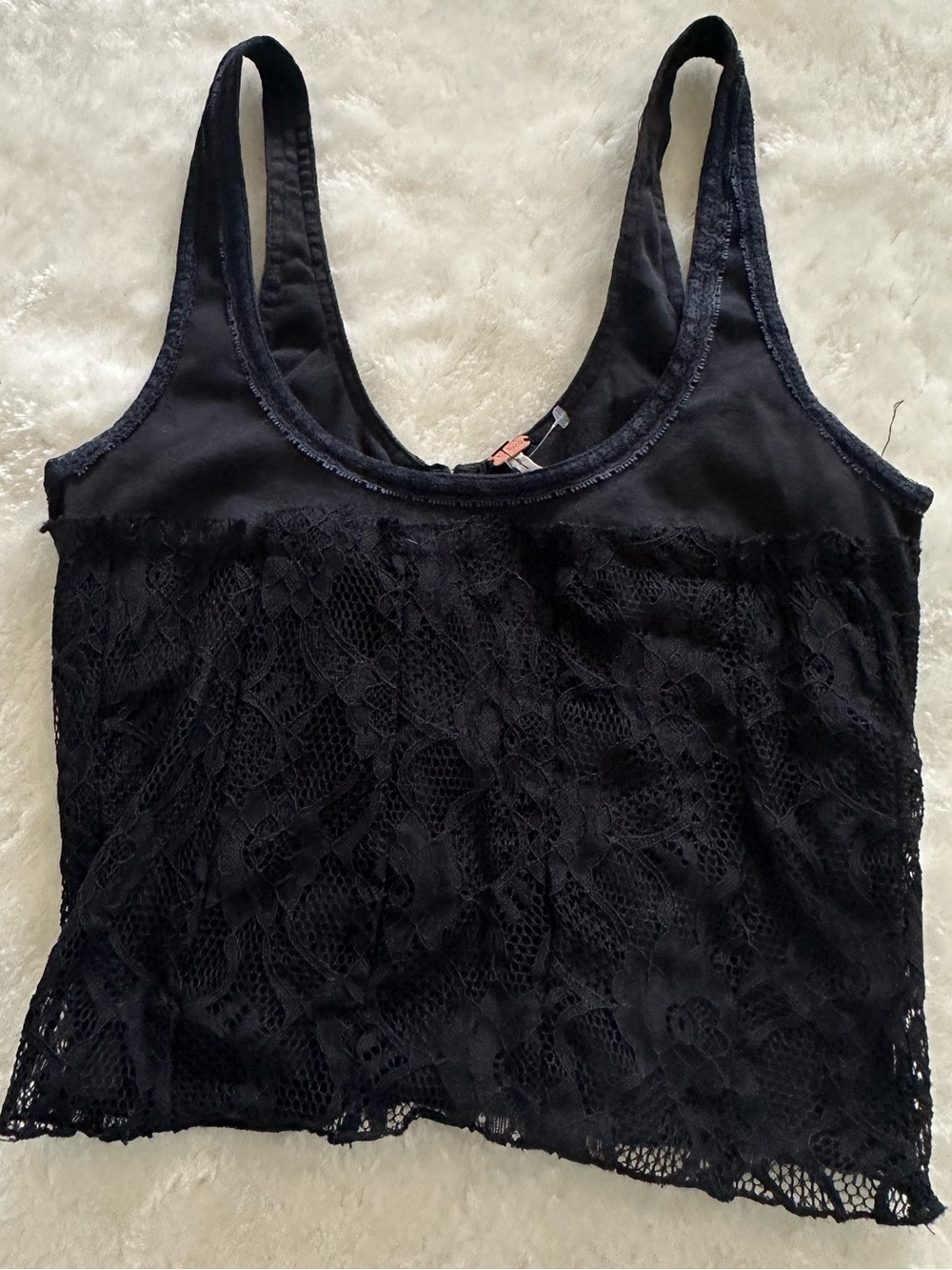 Free People Cosette Corset Reversible Lace
Overlay Cropped Tank Top - Picture 5 of 7